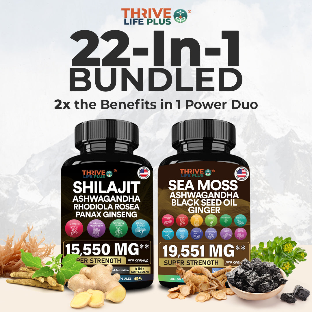 Thrive Life Plus™  Bundle: Sea Moss 16-in-1  + Shilajit 8-in-1