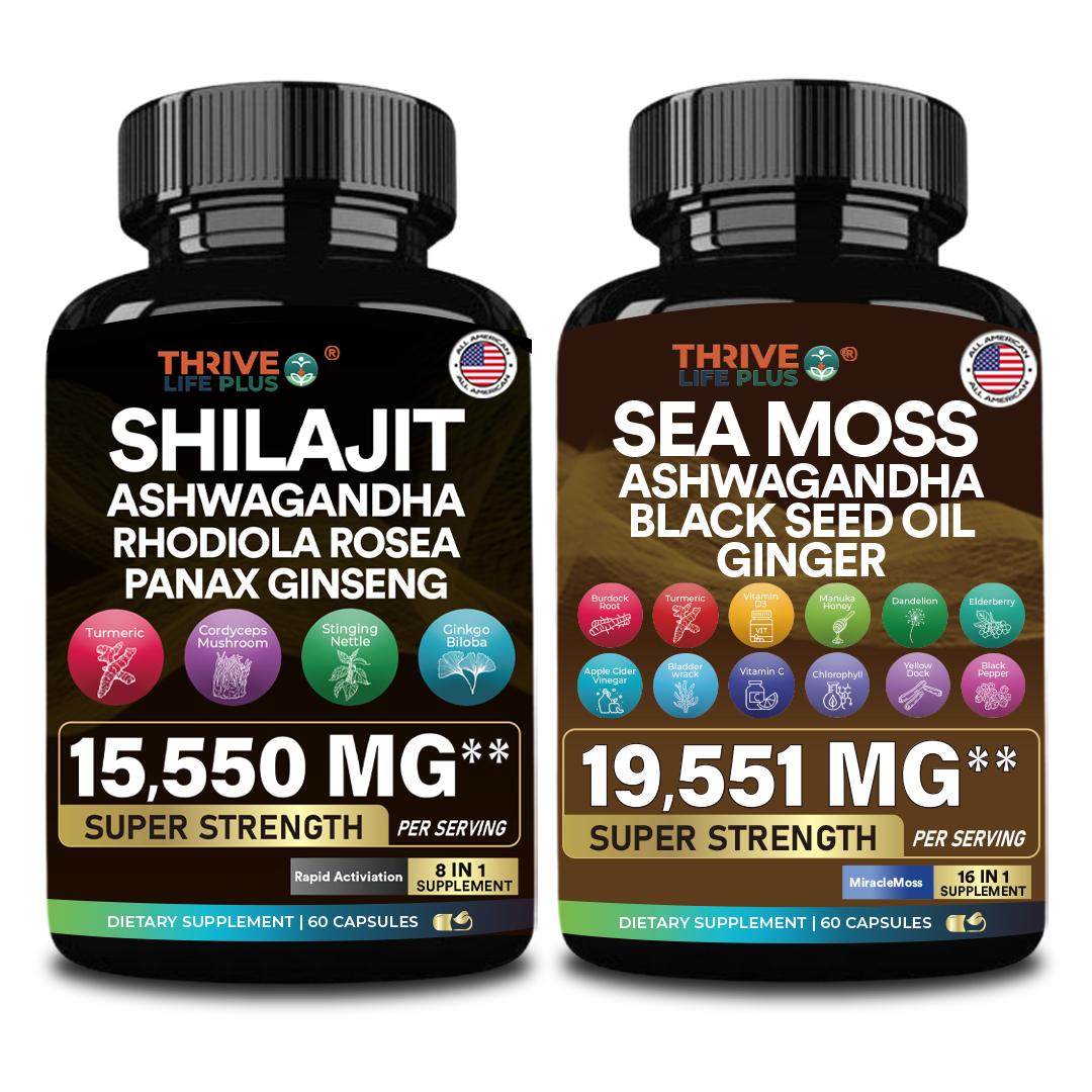 Thrive Life Plus™  Bundle: Sea Moss 16-in-1  + Shilajit 8-in-1