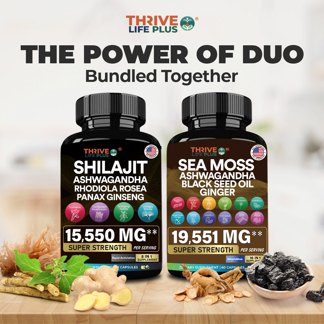 Thrive Life Plus™  Bundle: Sea Moss 16-in-1  + Shilajit 8-in-1